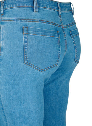 Emily jeans med tajt passform och pärlor, Light Blue, Packshot image number 4