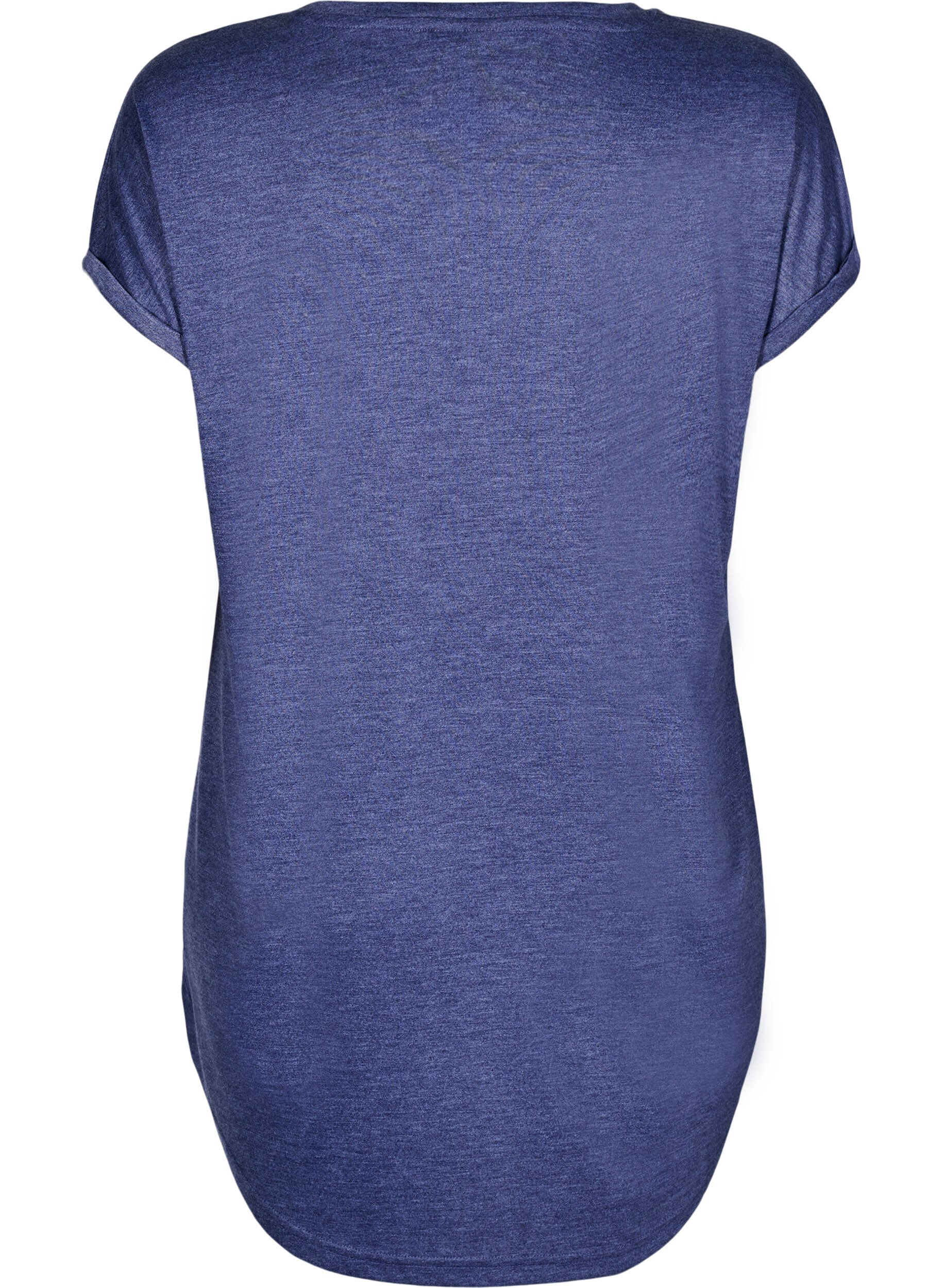 Zizzi Kort&auml;rmat nattlinne med texttryck, , Packshot image number 1