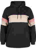 Sweatshirt med huva och färgdetaljer, DGM/Rose
