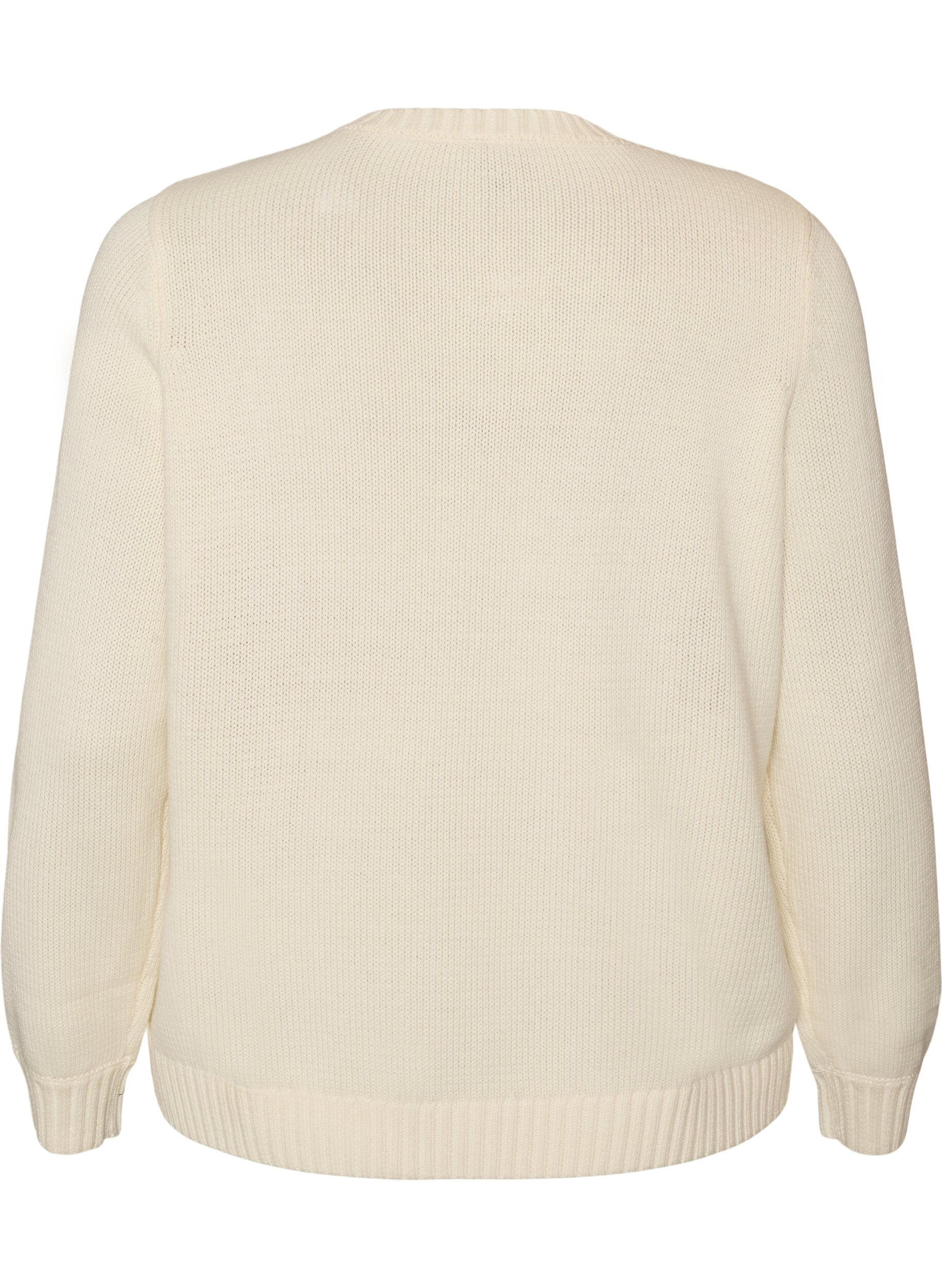 ZizziKofta med fl&auml;tm&ouml;nster, Vanilla, Packshot image number 1