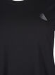 Tränings-T-shirt med smal passform och rund hals, Black, Packshot image number 2