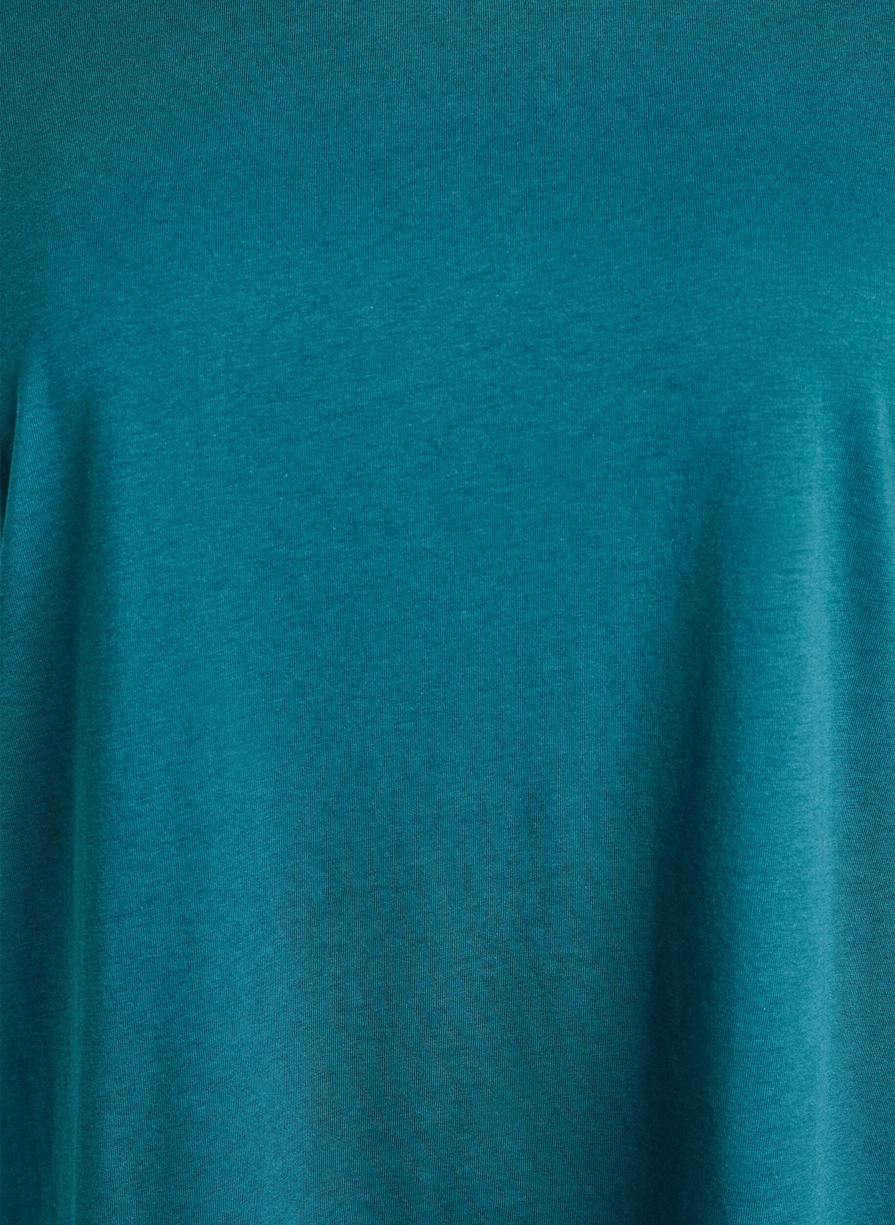 Zizzi Kort&auml;rmad t-shirt i bomullsmix, Gr&ouml;n, Packshot image number 2