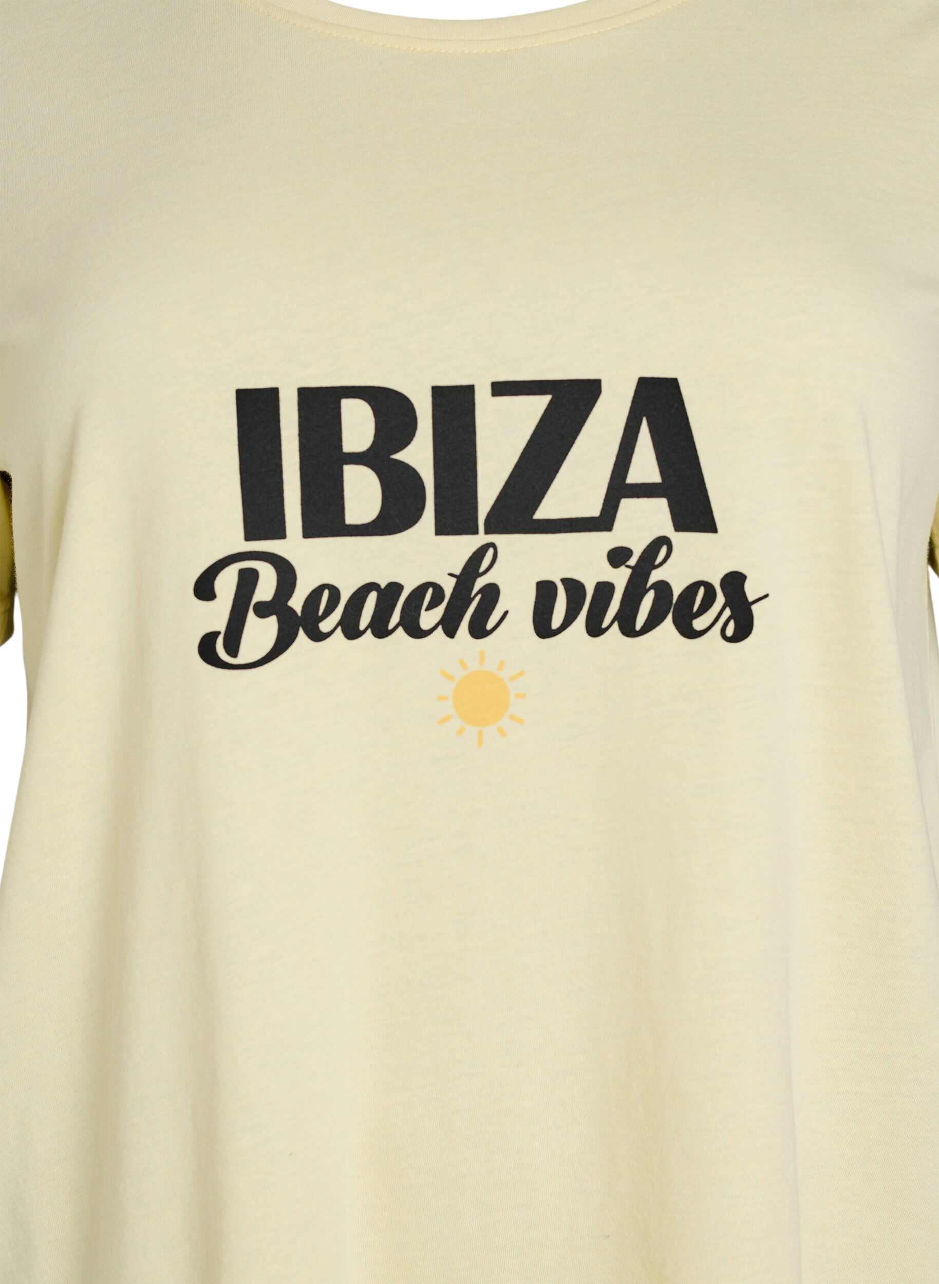ZizziT-shirt med tryck, Gul, Packshot image number 2