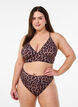 Leopardbikini-string, Brun, Model image number 0