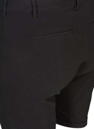Shorts i viskosmix, Black, Packshot image number 3