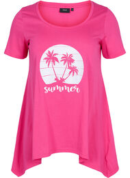 A-linjeformad t-shirt i bomull, Beetroot Pur SUMMER