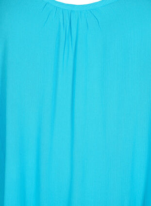 Enfärgad slipklänning i viskos, Blue Atoll, Packshot image number 2