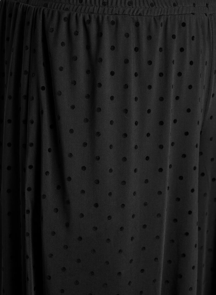 Ballongbyxor i mesh med prickar, Svart, Packshot image number 2