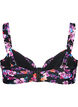 Bikinitopp med bygel och m&ouml;nster, Lila, Packshot image number 1