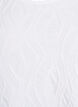 Blus med struktur och 3/4-&auml;rmar, Vit, Packshot image number 2