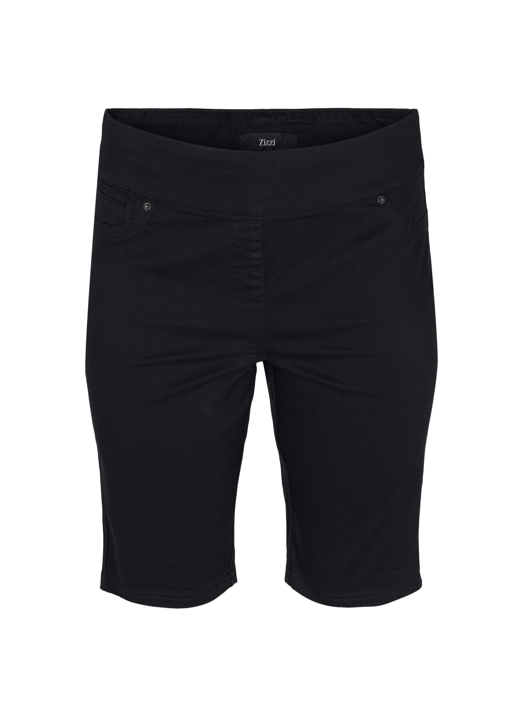 ZizziFigurn&auml;ra shorts med bakfickor, Black, Packshot image number 0