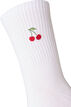 Strumpor i bomull med m&ouml;nster, Vit, Packshot image number 2