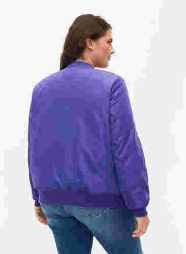 Bomberjacka med dragkedja, Purple Opulence, Model image number 1