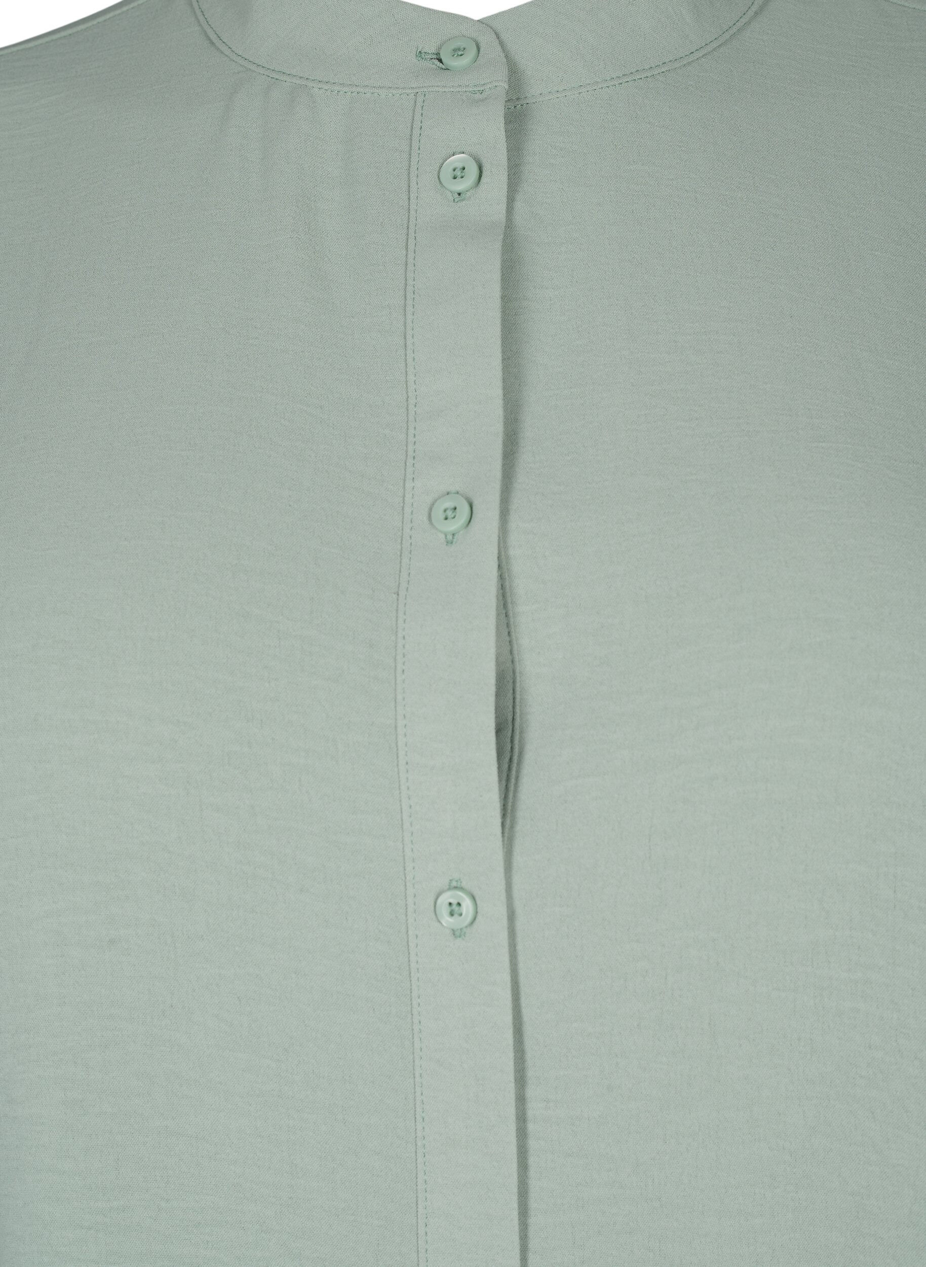 Zizzi Blus med virkade detaljer, Green Bay, Packshot image number 2