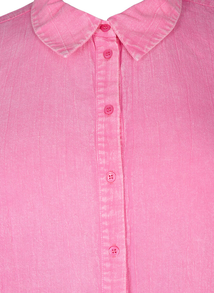 Enfärgad jeansskjorta, Pink Power, Packshot image number 2