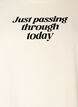 T-shirt i bomull med texttryck, Vit, Packshot image number 2