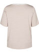 T-shirt med TENCEL™ Lyocell och ränder, Beige, Packshot image number 1