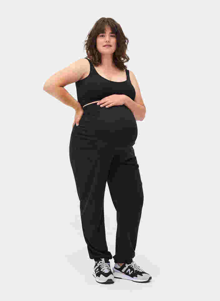Gravidsweatpants, Black, Model