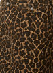 Leopardm&ouml;nstrade jeansshorts i bermuda-modell, Brun, Packshot image number 2