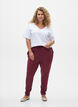 Croppade Maddison-byxor, M&ouml;rk Bordeaux, Model image number 0