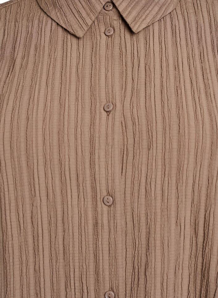 FLASH - Skjorta med textur, Brun, Packshot image number 2