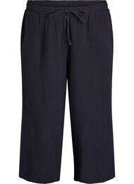 Culotte-byxor med h&ouml;g midja, Svart