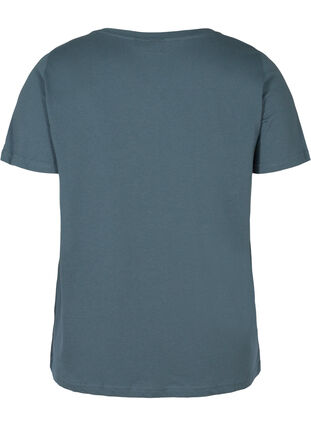 Kortärmad t-shirt med tryck, Dark Slate w. Wish, Packshot image number 1