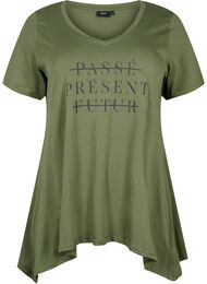 T-shirt i bomull med kort ärmar, Thyme PRESENT