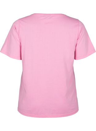 T-shirt från FLASH med tryck, Begonia Pink, Packshot image number 1