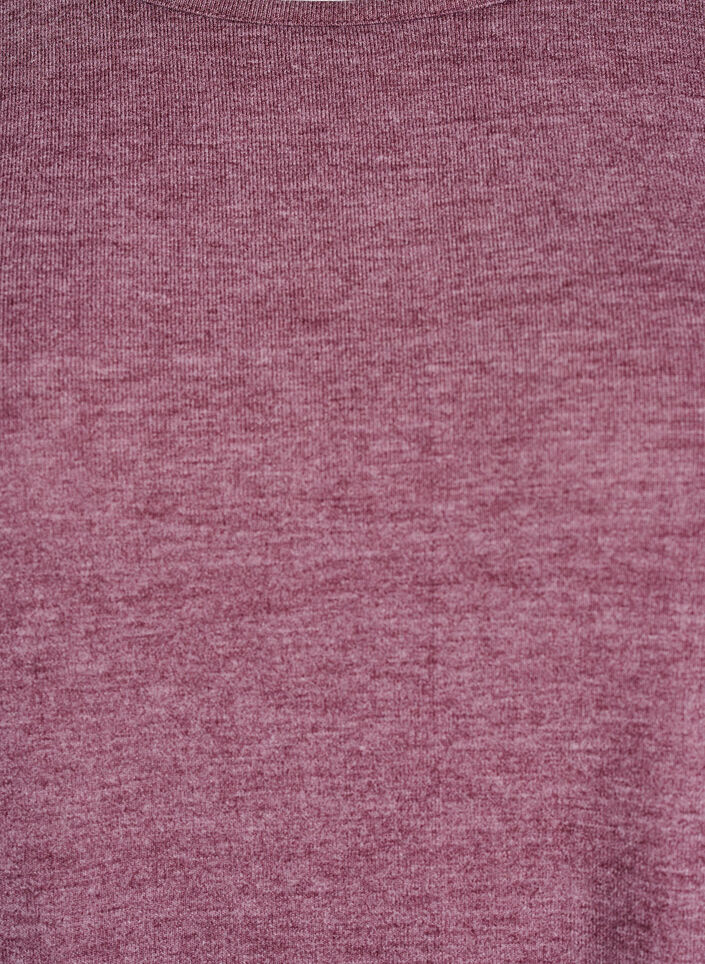 Jerseyblus med 3/4-&auml;rm, R&ouml;d, Packshot image number 2