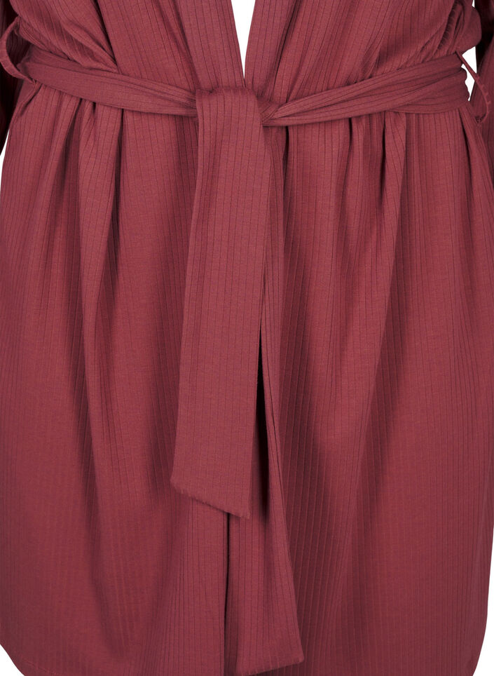 Morgonrock med knytskärp, Rose Brown, Packshot image number 2