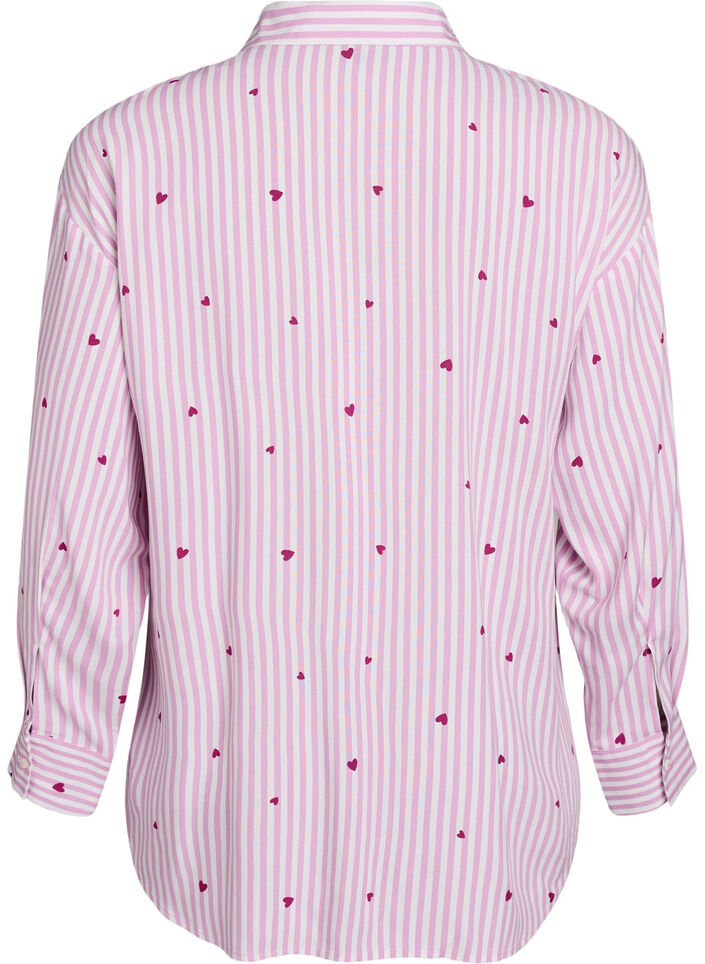 Nattlinne med r&auml;nder och hj&auml;rtan, Rosa, Packshot image number 1