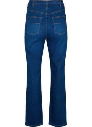Megan jeans med extra hög midja och normal passform, Dark blue, Packshot image number 1