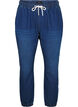Joggingbyxor i denim med fickor, Bl&aring;, Packshot image number 0
