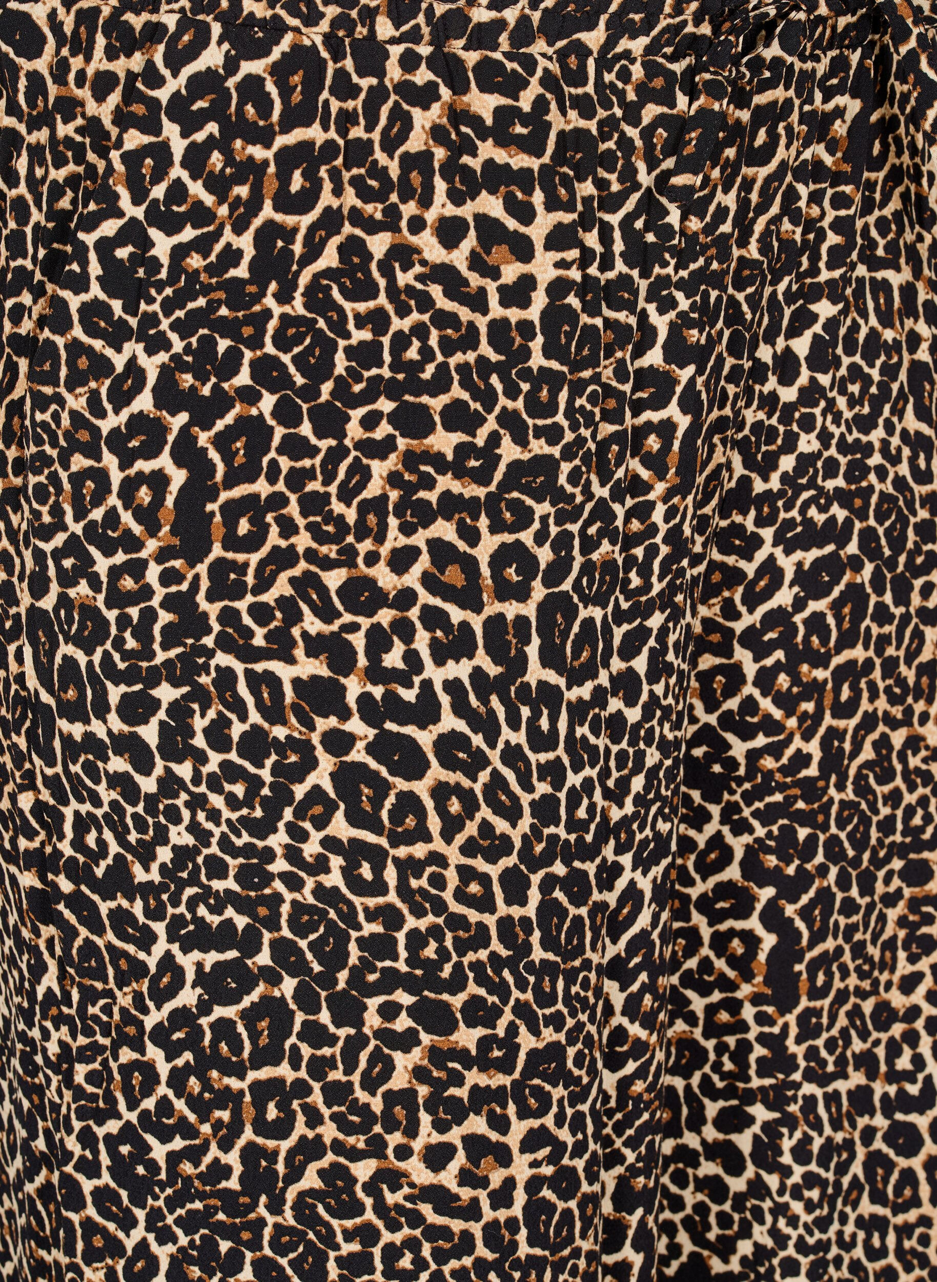 Zizzi L&ouml;sa byxor i viskos med fickor, Brun, Packshot image number 2