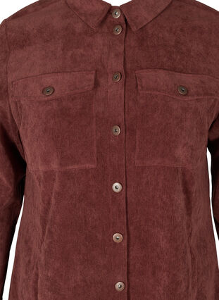Manchesterklänning med knappar, Brown ASS, Packshot image number 2