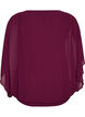 Blus i chiffong med ballongeffekt, Lila, Packshot image number 1