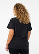 T-shirt med tryck, Svart, Model image number 2