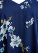 Chiffongblus med blommigt tryck och l&aring;nga &auml;rmar, Bl&aring;, Packshot image number 2