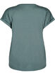 Kort&auml;rmad t-shirt i bomullsblandning, Gr&ouml;n, Packshot image number 1