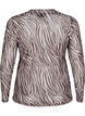 Meshtopp med zebram&ouml;nster, Svart, Packshot image number 1