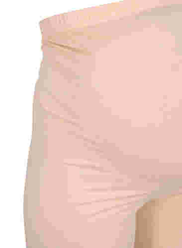 Kroppsnära graviditetsshorts i bomull, Frappé, Packshot image number 2