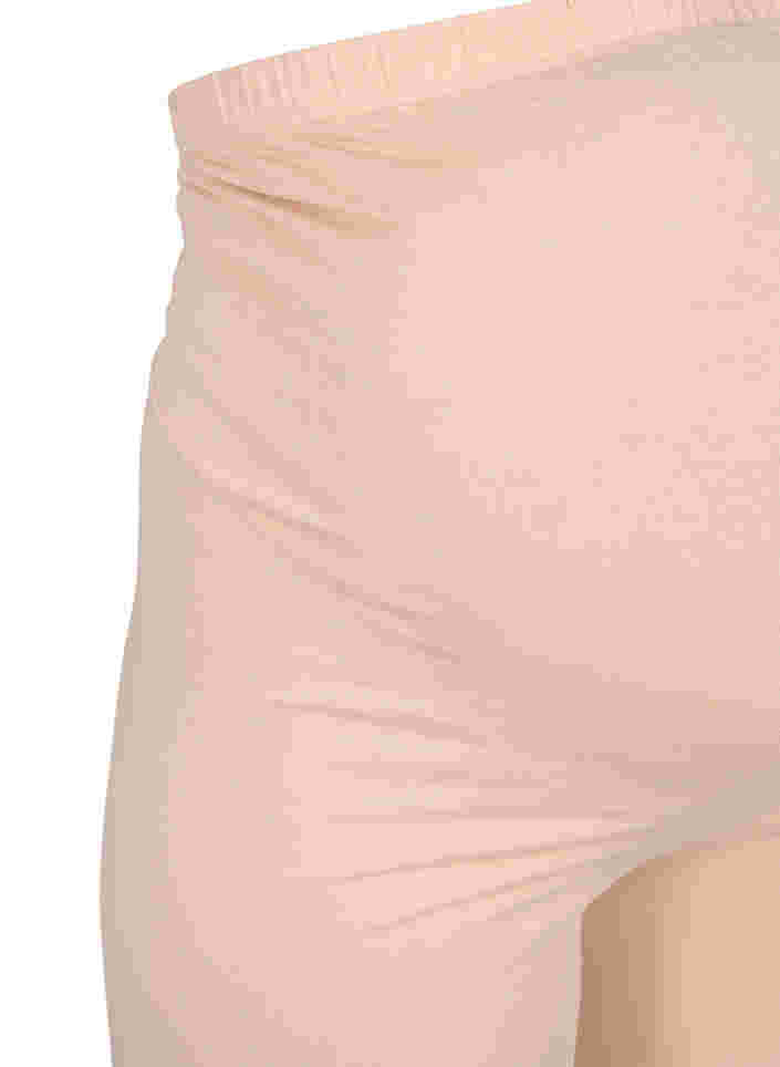 Kroppsnära graviditetsshorts i bomull, Frappé, Packshot image number 2