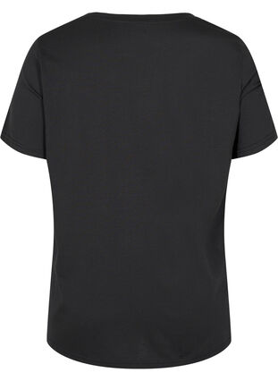 Kortärmad t-shirt med rund halsringning, Black MB, Packshot image number 1