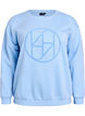 Sweatshirt med frottélogo, Blå, Packshot image number 0