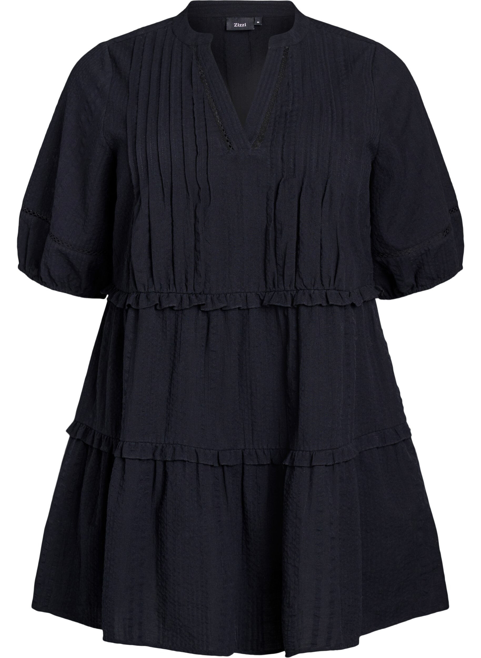 A-formad tunika med volanger