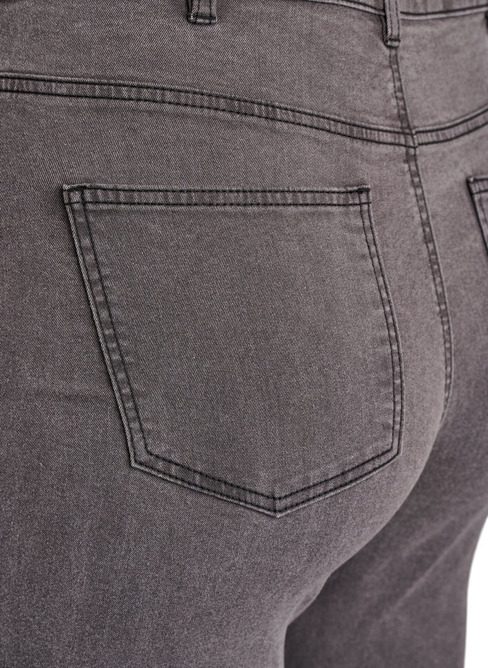 Amy jeans med h&ouml;g midja och supersmal passform, Gr&aring;, Packshot image number 3