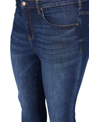 Super slim fit Amy jeans med hög midja, Dark blue, Packshot image number 2