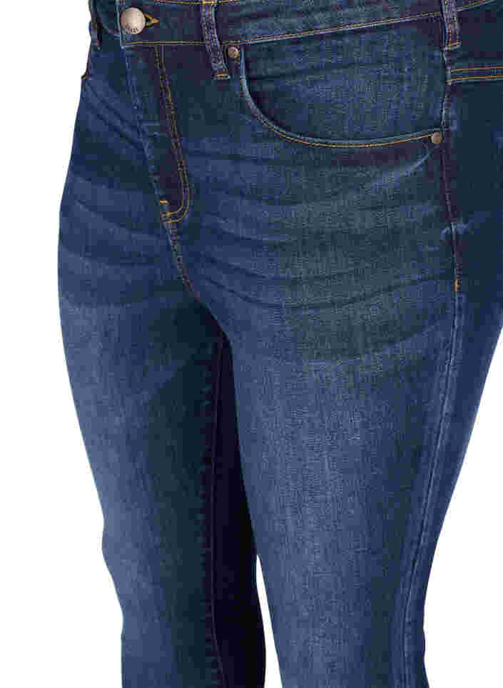 Super slim fit Amy jeans med hög midja, Dark blue, Packshot image number 2