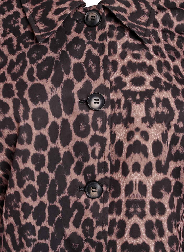 Leopardmönstrad kappa, Brun, Packshot image number 2